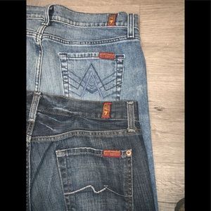 For all man kind 7 men’s jeans 30 x 32 designer relaxed fit jeans